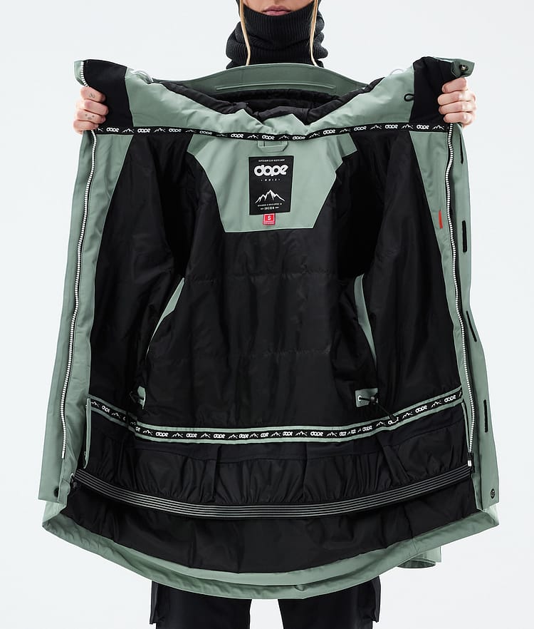 Dope Adept W Giacca Snowboard Donna Faded Green, Immagine 10 di 10