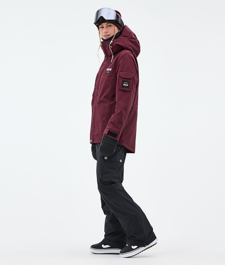 Dope Adept W Snowboard Jacket Women Burgundy Renewed, Image 4 of 10