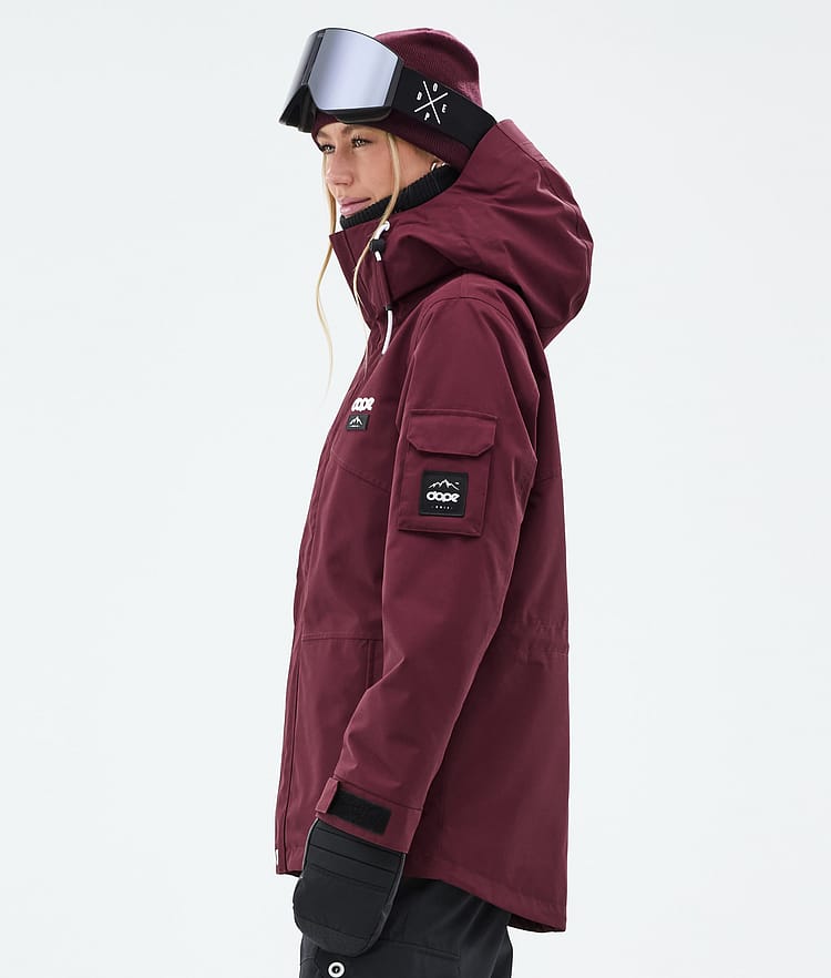 Dope Adept W Snowboard Jacket Women Burgundy Renewed, Image 6 of 10