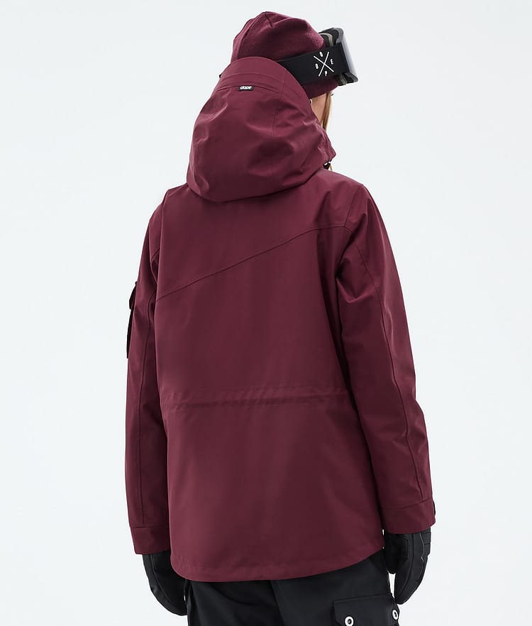 Dope Adept W Snowboard Jacket Women Burgundy Renewed, Image 7 of 10
