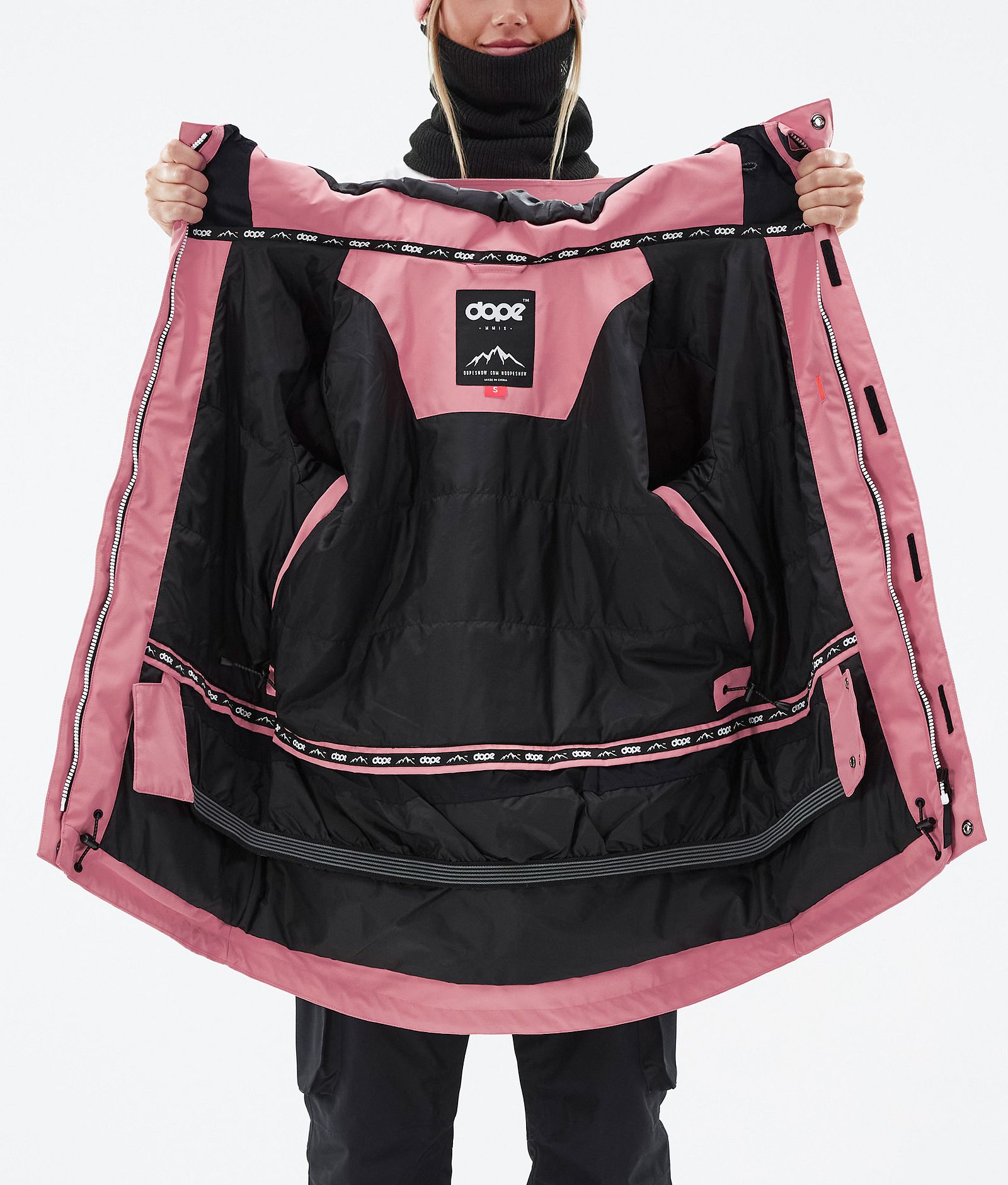 Dope Adept W Skijacke Damen Pink/Black, Bild 10 von 10