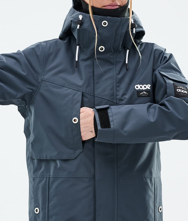 Dope Adept W Snowboard Jacket Women Metal Blue Renewed, Image 9 of 10
