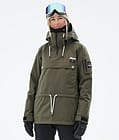 Dope Annok W Giacca Snowboard Donna Olive Green Renewed, Immagine 1 di 9