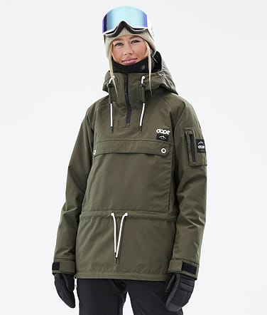 Dope Annok W Snowboard Jacket Women Olive Green