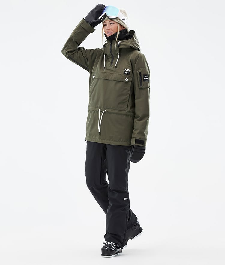 Dope Annok W Skijakke Dame Olive Green, Billede 3 af 9