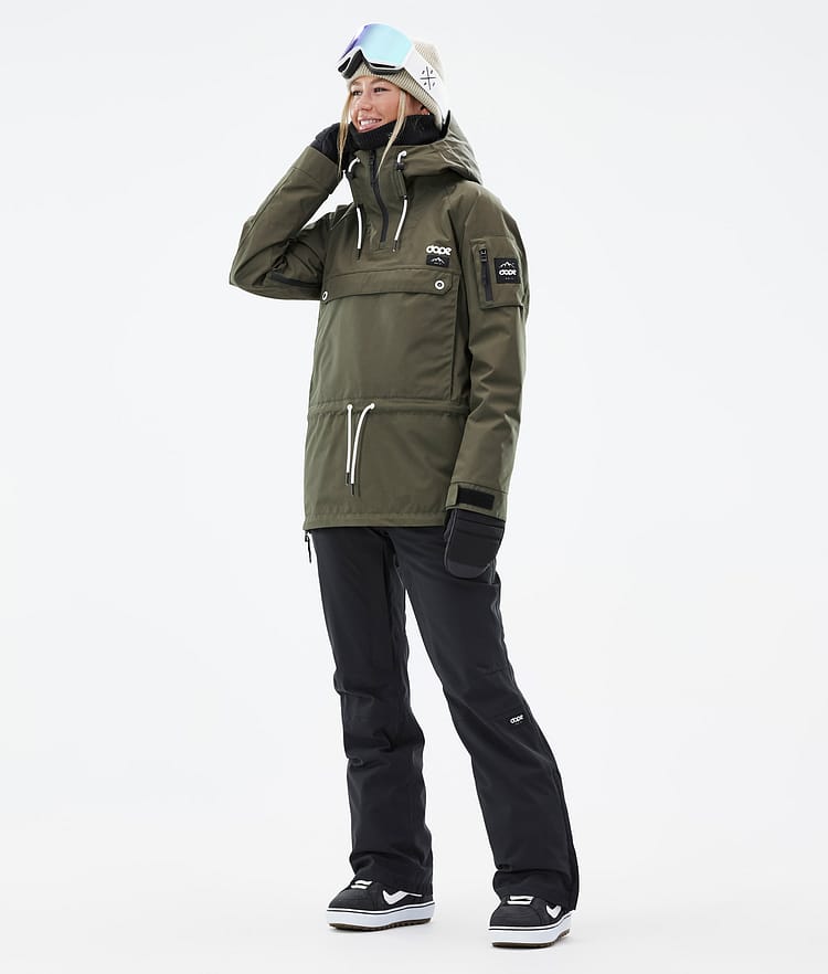 Dope Annok W Snowboard jas Dames Olive Green, Afbeelding 3 van 9