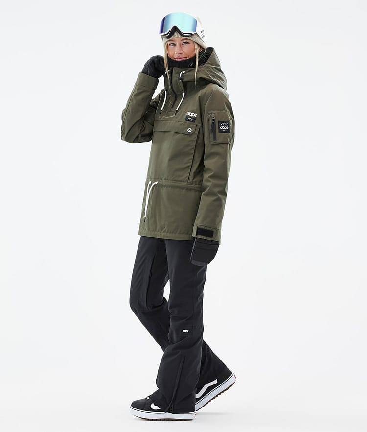 Dope Annok W Snowboard jas Dames Olive Green, Afbeelding 4 van 9