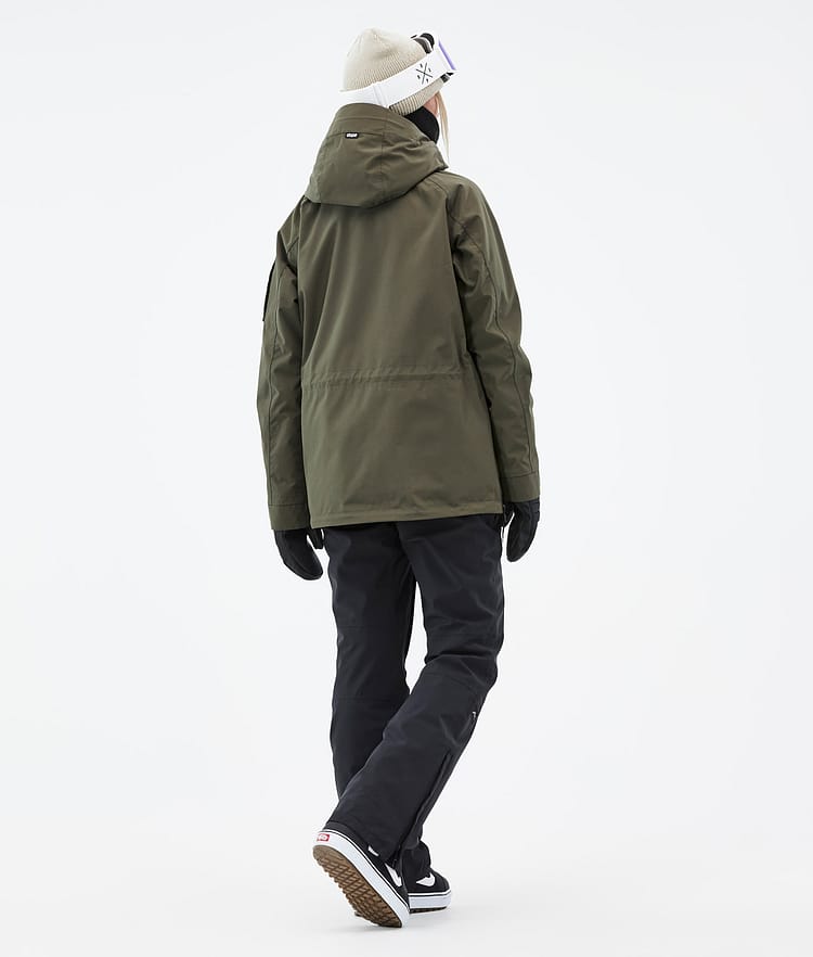 Dope Annok W Snowboard jas Dames Olive Green, Afbeelding 5 van 9