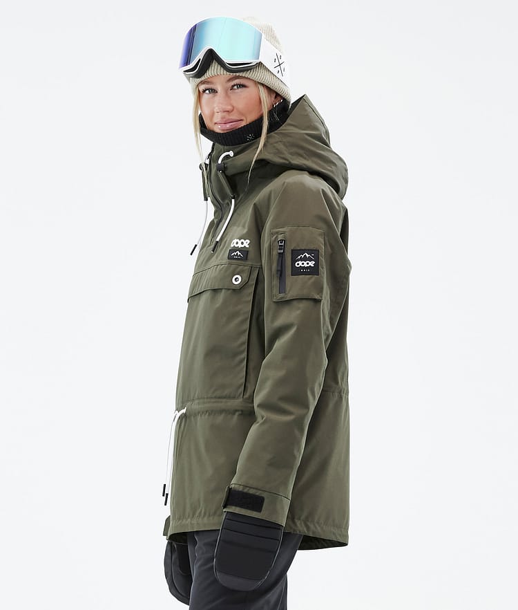 Dope Annok W Veste de Ski Femme Olive Green