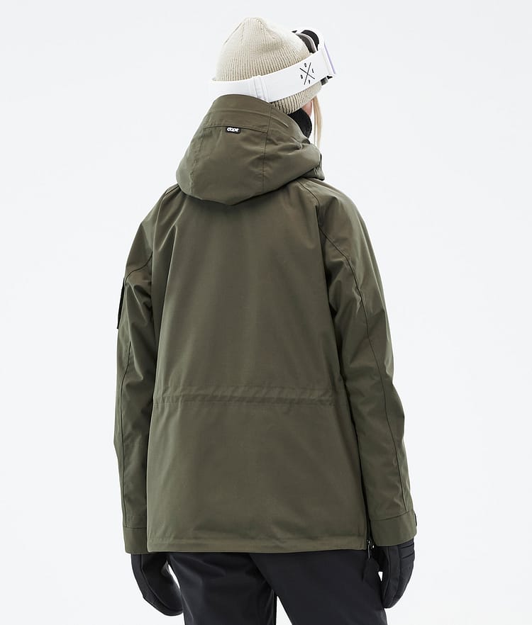 Dope Annok W Snowboard jas Dames Olive Green, Afbeelding 7 van 9