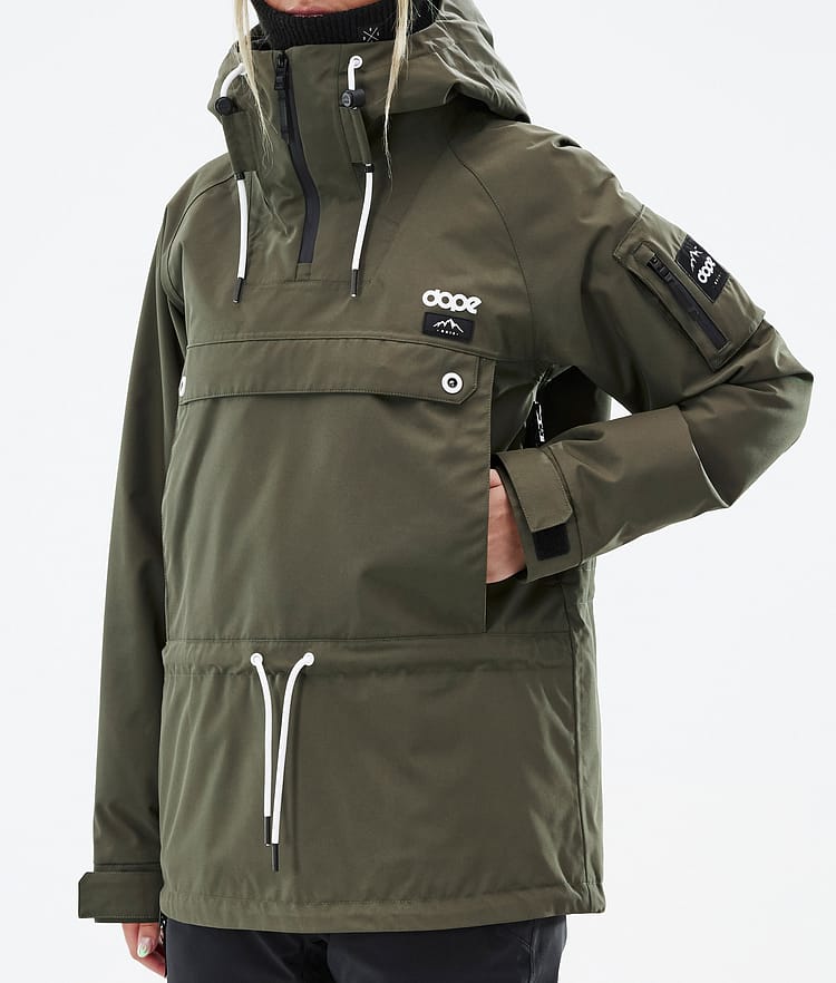Dope Annok W Snowboard jas Dames Olive Green, Afbeelding 8 van 9