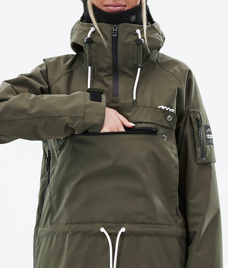 Dope Annok W Kurtka Snowboardowa Kobiety Olive Green, Zdjęcie 9 z 9