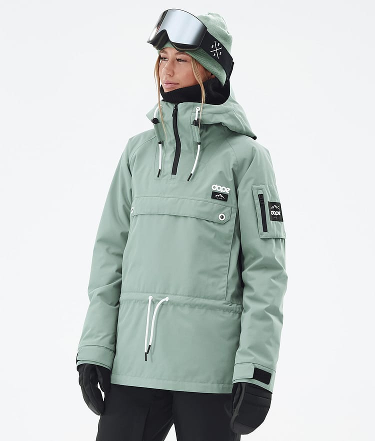 Dope Annok W Snowboard jas Dames Faded Green Renewed, Afbeelding 1 van 8