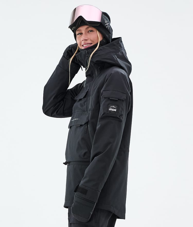 Dope Akin W Giacca Snowboard Donna Black, Immagine 6 di 10