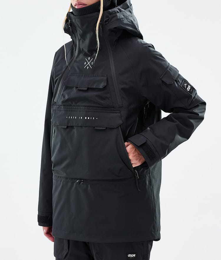 Dope Akin W Giacca Snowboard Donna Black, Immagine 8 di 10
