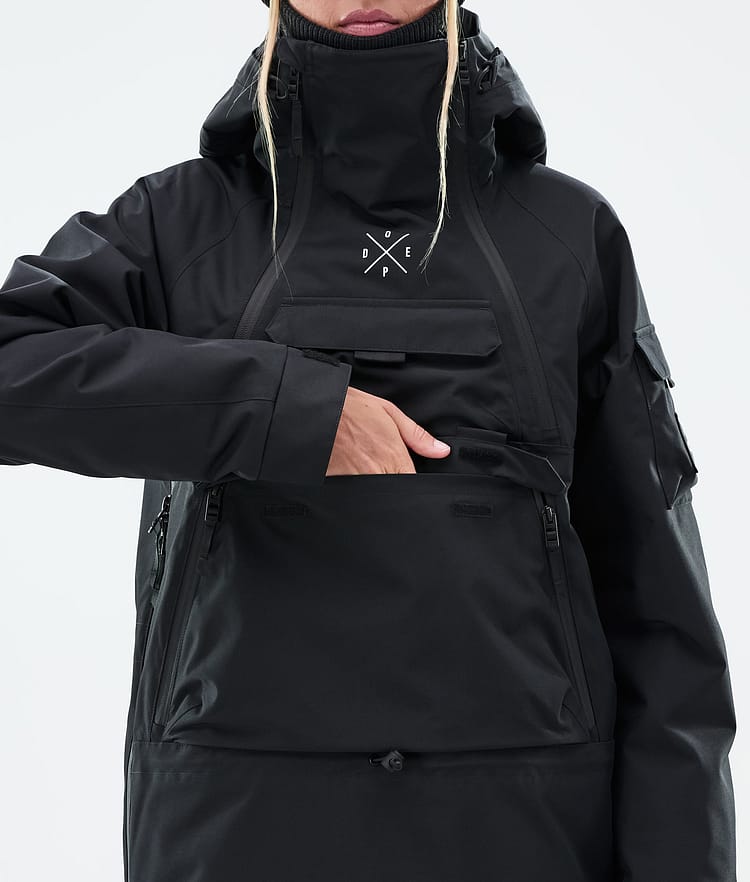 Dope Akin W Giacca Snowboard Donna Black, Immagine 9 di 10