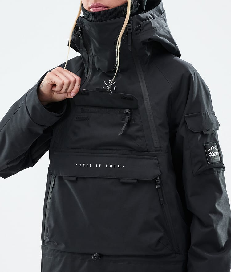 Dope Akin W Giacca Snowboard Donna Black, Immagine 10 di 10