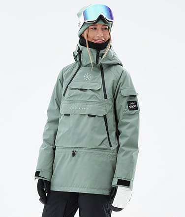 Dope Akin W Snowboard Jacket Women Faded Green