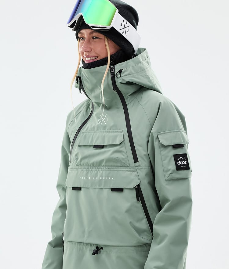 Dope Akin W Giacca Snowboard Donna Faded Green, Immagine 2 di 10