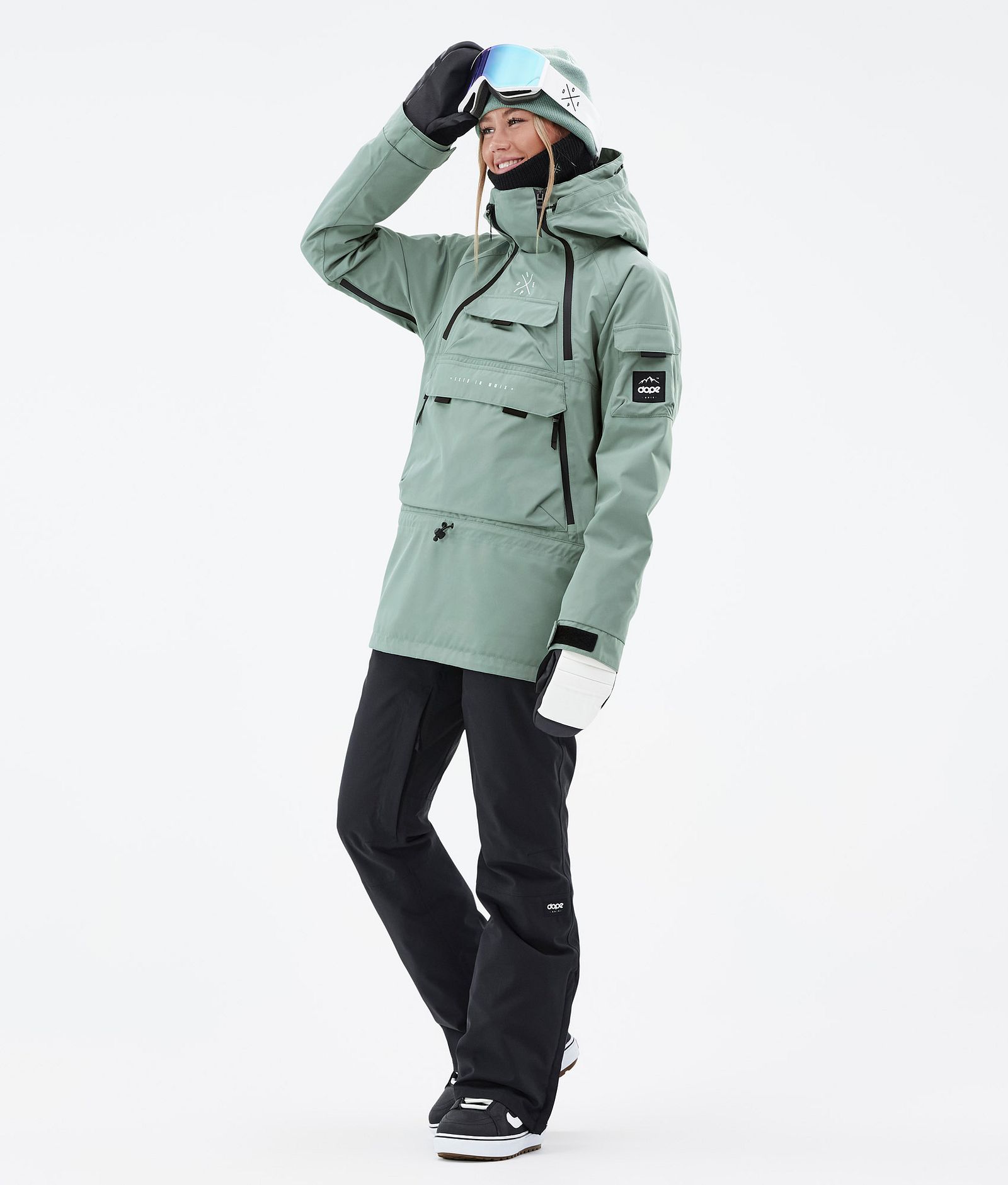 Dope Akin W Snowboard Jacket Women Faded Green Renewed, Image 2 of 8