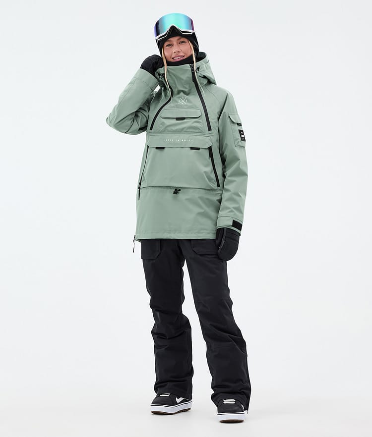 Dope Akin W Giacca Snowboard Donna Faded Green, Immagine 3 di 10