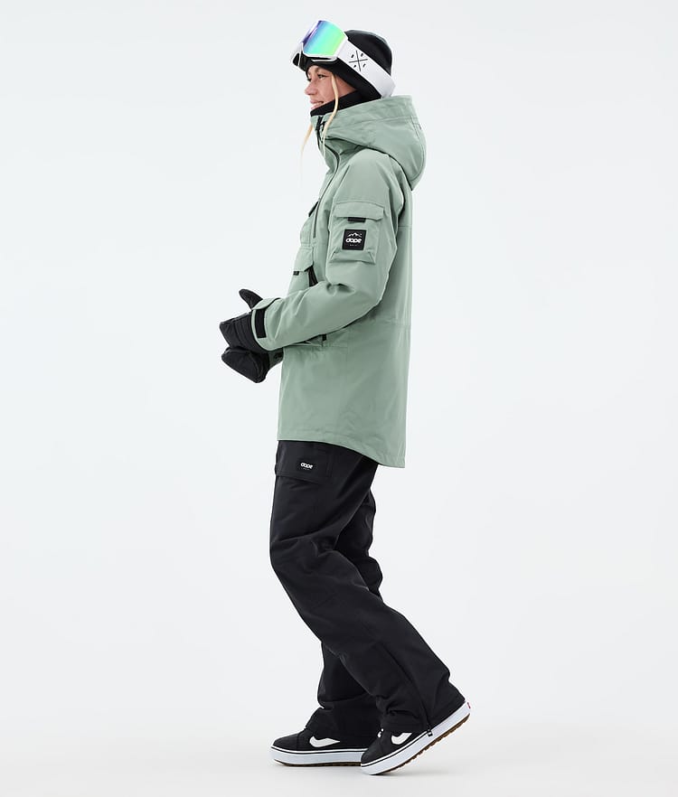 Dope Akin W Giacca Snowboard Donna Faded Green, Immagine 4 di 10