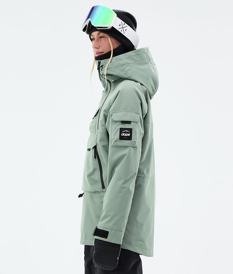 Dope Akin W Giacca Snowboard Donna Faded Green, Immagine 6 di 10