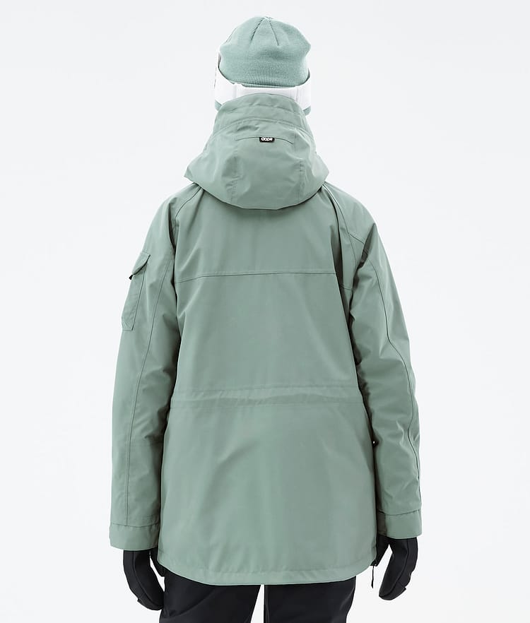 Dope Akin W Veste de Ski Femme Faded Green, Image 7 sur 8