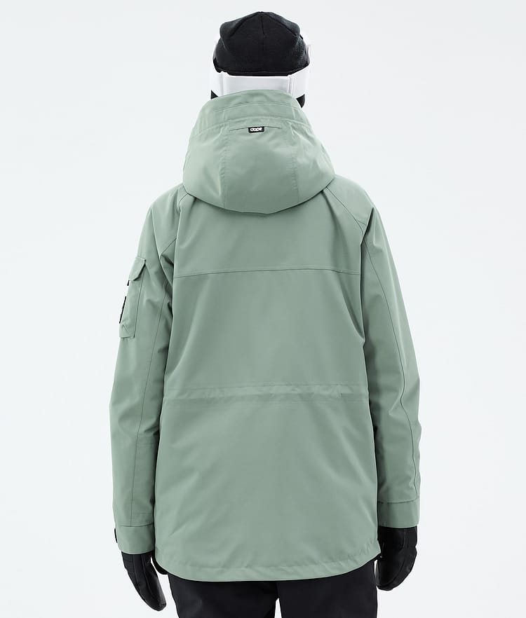 Dope Akin W Giacca Snowboard Donna Faded Green, Immagine 7 di 10