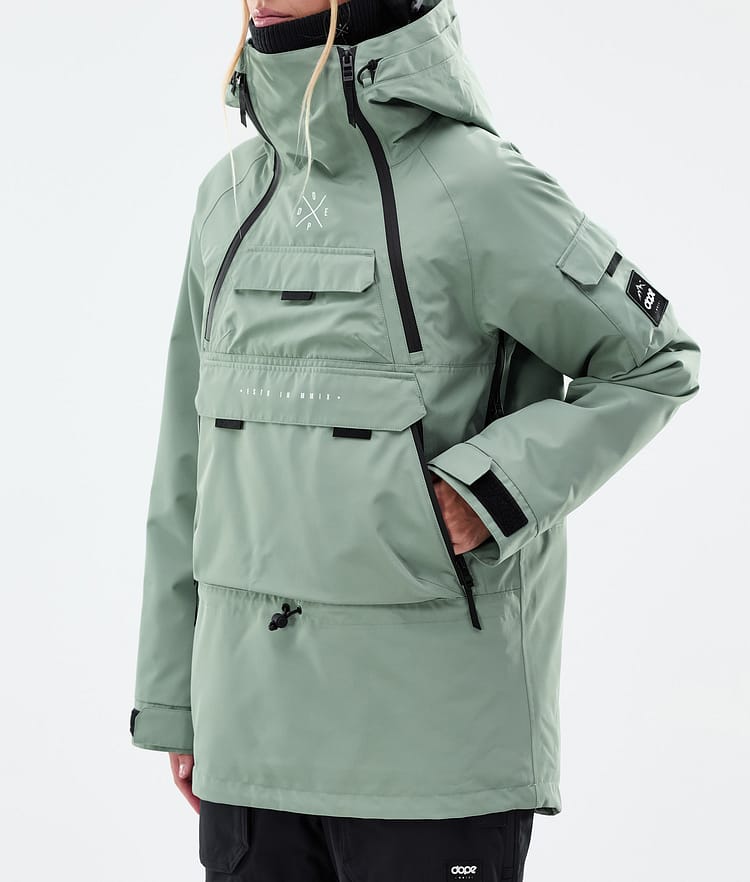 Dope Akin W Giacca Snowboard Donna Faded Green, Immagine 8 di 10