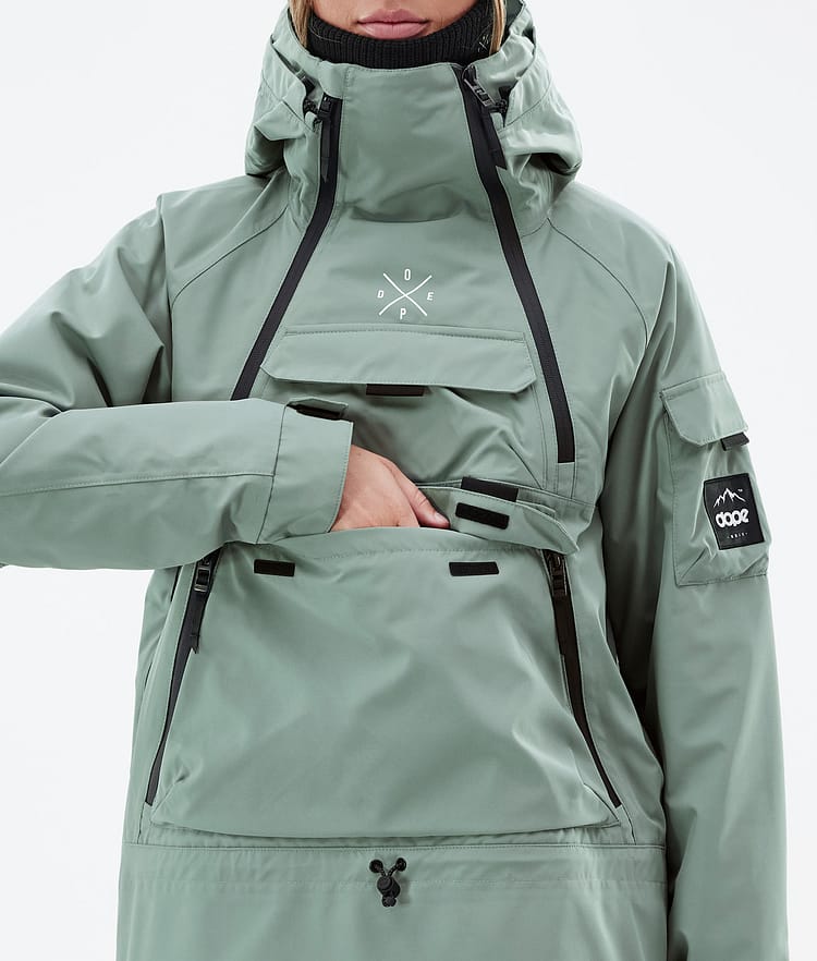 Dope Akin W Skijacke Damen Faded Green, Bild 9 von 8