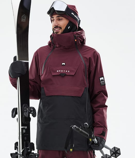 Montec Doom Veste de Ski Homme Burgundy/Black