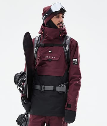 Montec Doom Kurtka Snowboardowa Burgundy/Black