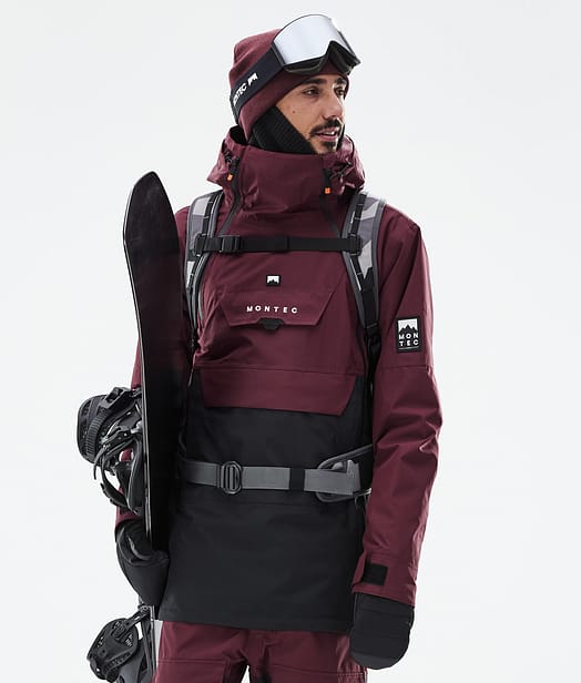Montec Doom Snowboard Jacket Men Burgundy/Black