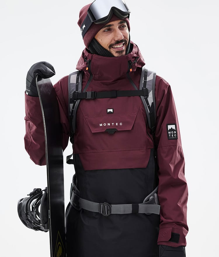 Montec Doom Snowboard jas Heren Burgundy/Black, Afbeelding 2 van 11