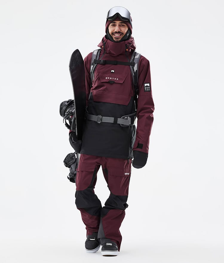 Montec Doom Snowboard Jacket Men Burgundy/Black