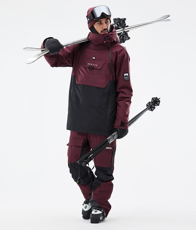 Montec Doom Ski jas Heren Burgundy/Black, Afbeelding 3 van 11