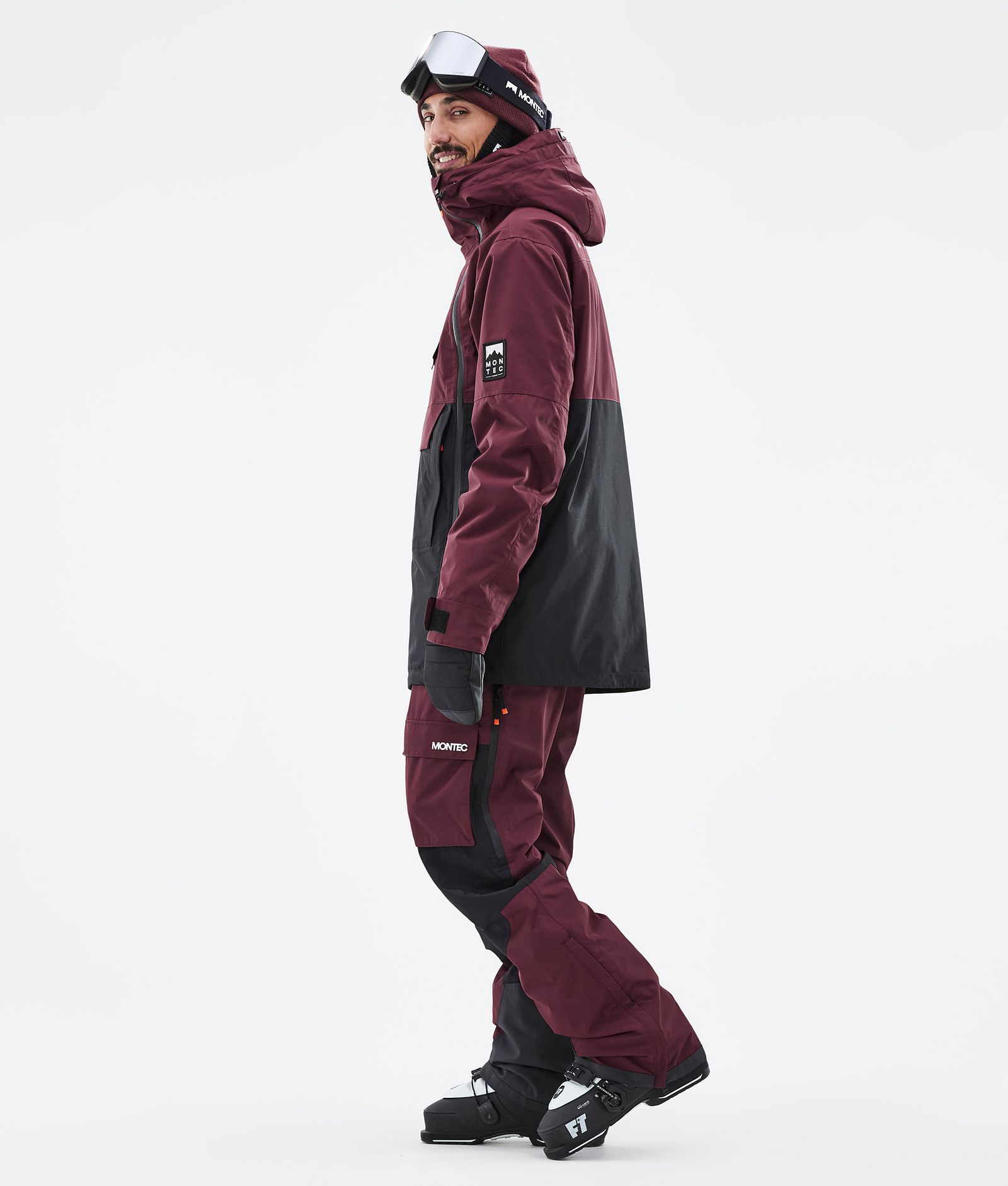 Montec Doom Veste de Ski Homme Burgundy/Black, Image 4 sur 11