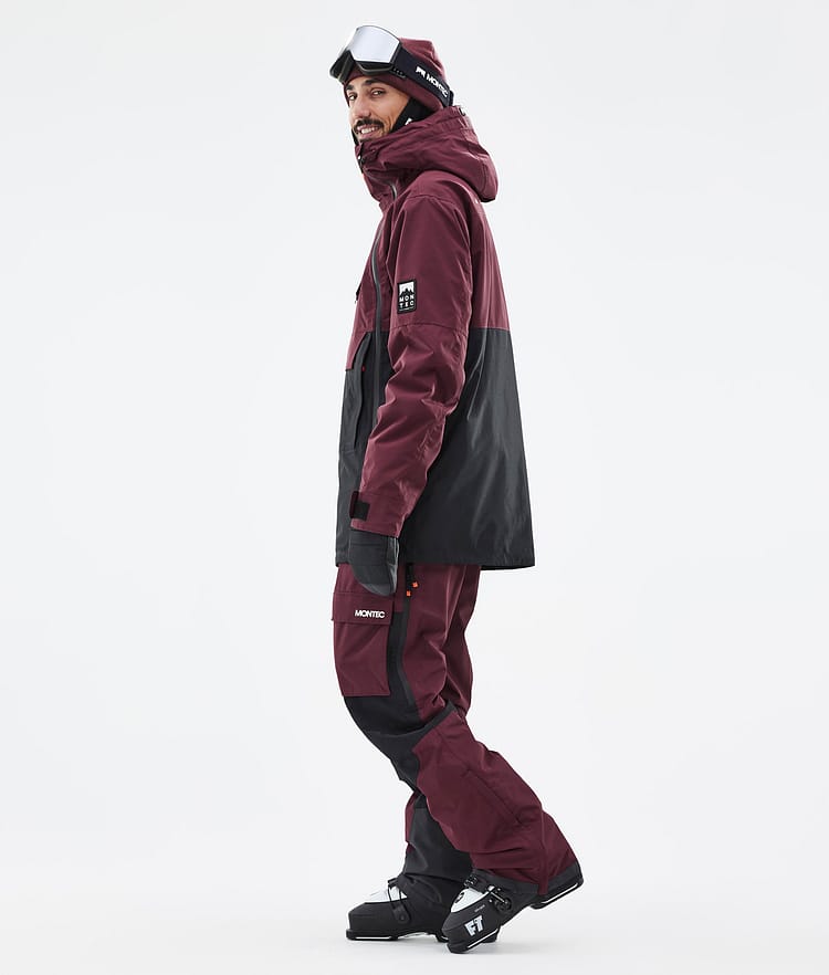 Montec Doom Ski jas Heren Burgundy/Black, Afbeelding 4 van 11