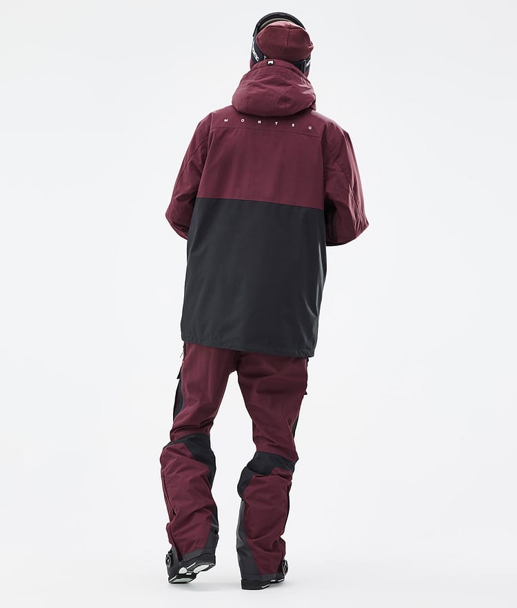 Montec Doom Veste de Ski Homme Burgundy/Black