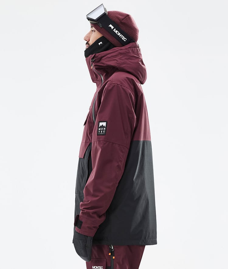 Montec Doom Veste Snowboard Homme Burgundy/Black, Image 6 sur 11