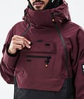 Montec Doom Veste Snowboard Homme Burgundy/Black, Image 10 sur 11