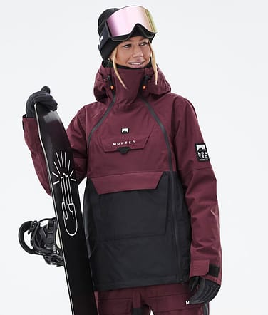 Montec Doom W Bunda na Snowboard Dámské Burgundy/Black Renewed