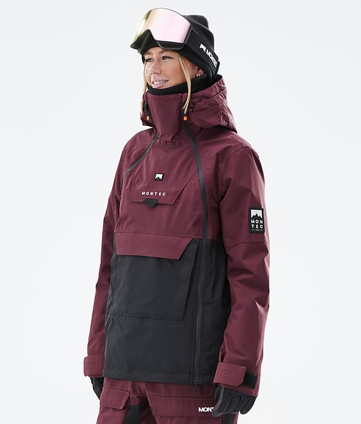 Montec Doom W Skijacke Damen Burgundy/Black