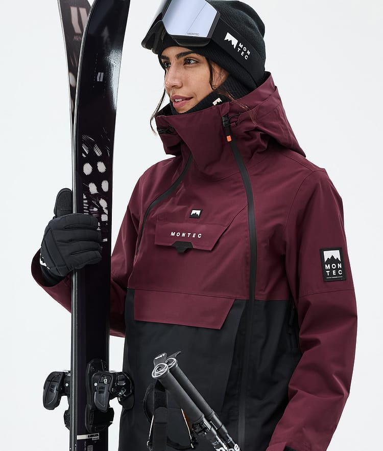 Montec Doom W Ski jas Dames Burgundy/Black, Afbeelding 2 van 11