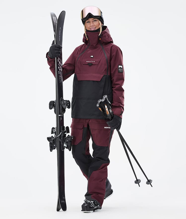 Montec Doom W Ski jas Dames Burgundy/Black, Afbeelding 3 van 11