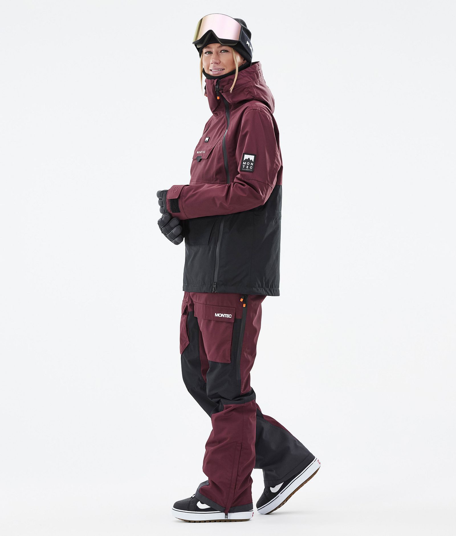 Montec Doom W Giacca Snowboard Donna Burgundy/Black
