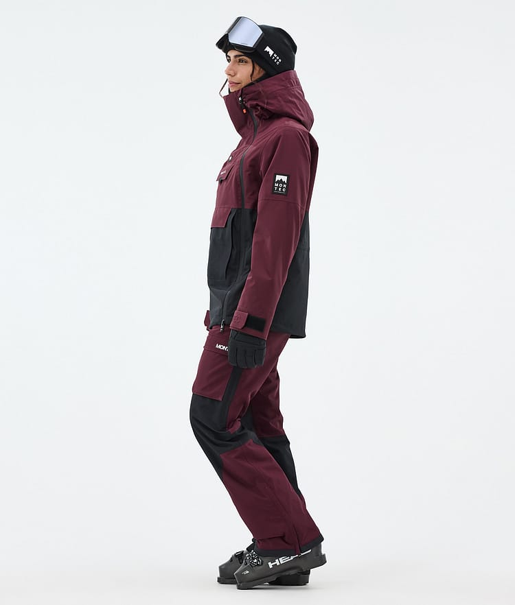 Montec Doom W Ski jas Dames Burgundy/Black, Afbeelding 4 van 11