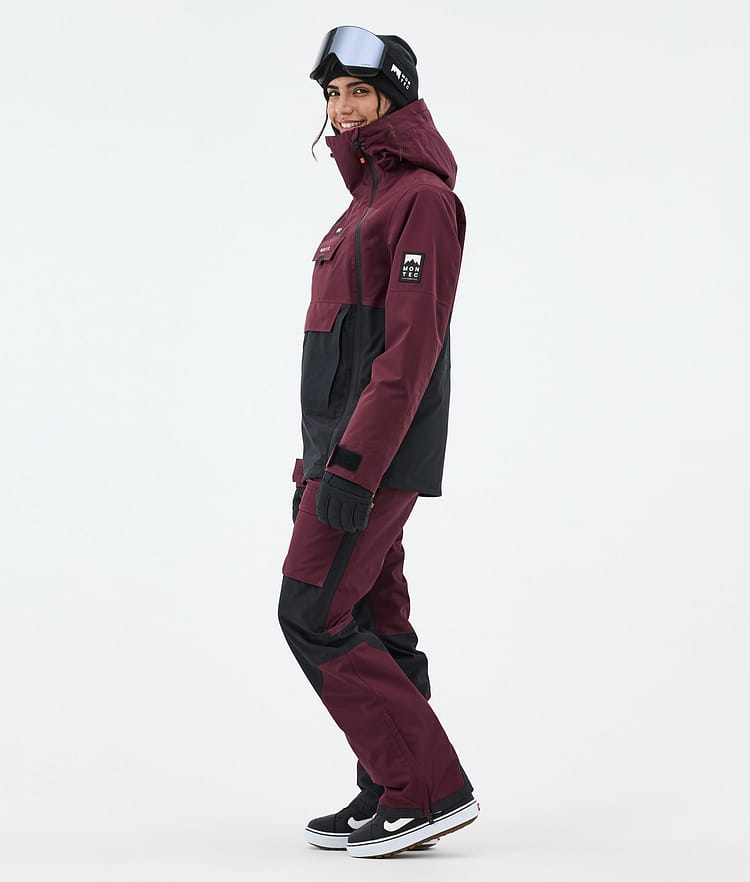 Montec Doom W Snowboard jas Dames Burgundy/Black, Afbeelding 4 van 11