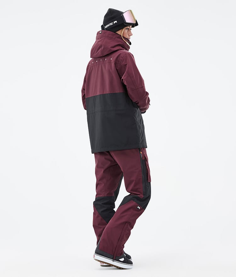 Montec Doom W Snowboard Jacket Women Burgundy/Black Renewed